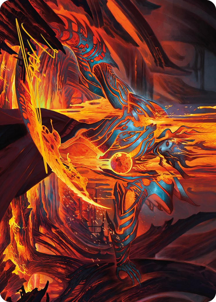 Carte d'art gratuite de chair (signature estampillée or) [Phyrexia : All Will Be One Art Series] 
