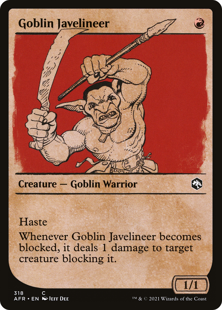 Goblin Javelineer (Showcase) [Donjons &amp; Dragons : Aventures dans les royaumes oubliés] 