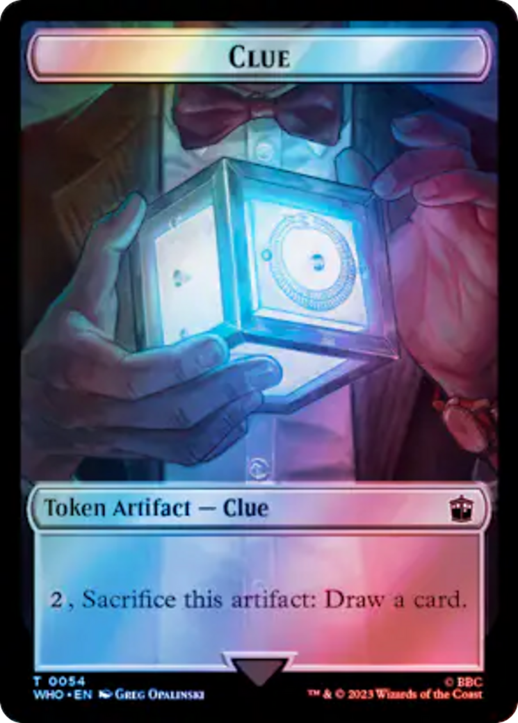 Copie // Indice (0054) Jeton double face (Surge Foil) [Doctor Who Tokens] 