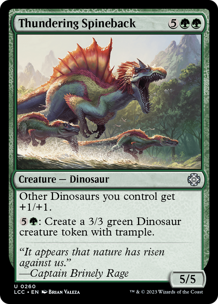 Spineback tonitruant [Les cavernes perdues du commandant d'Ixalan] 