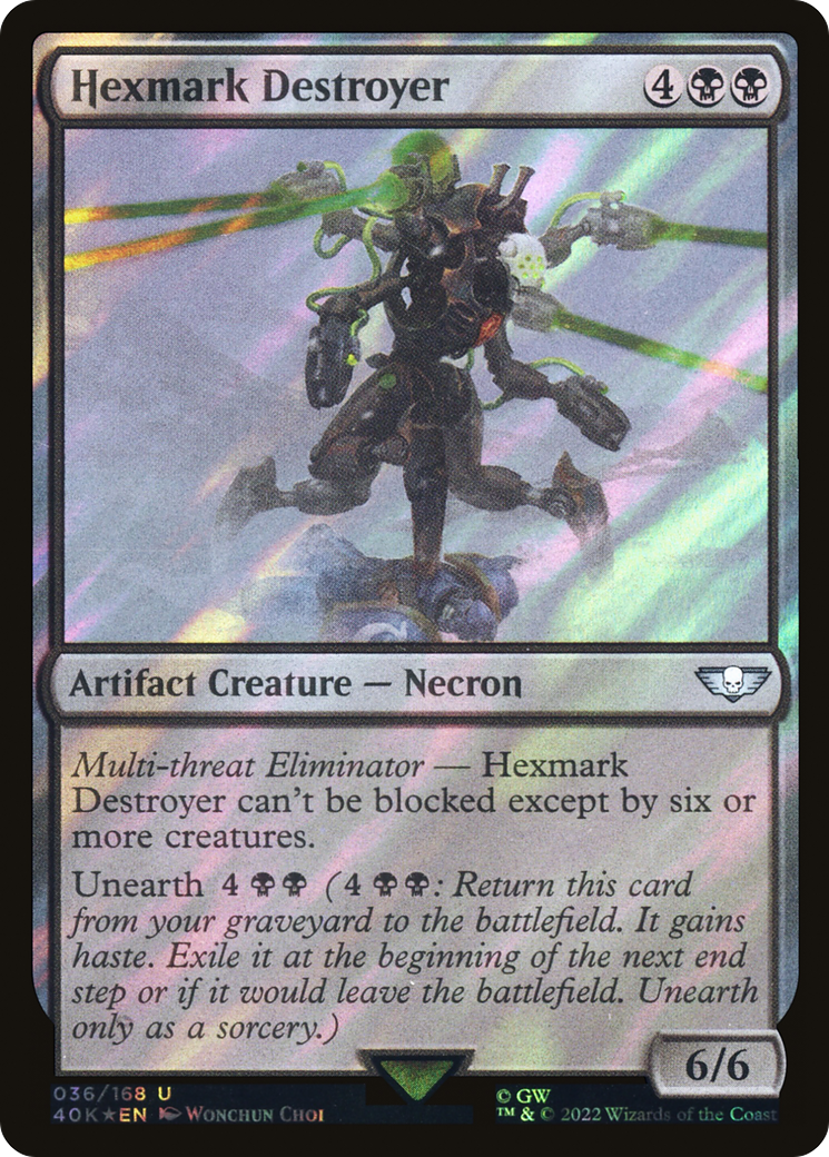 Destructeur Hexmark (feuille de surtension) [Warhammer 40,000] 