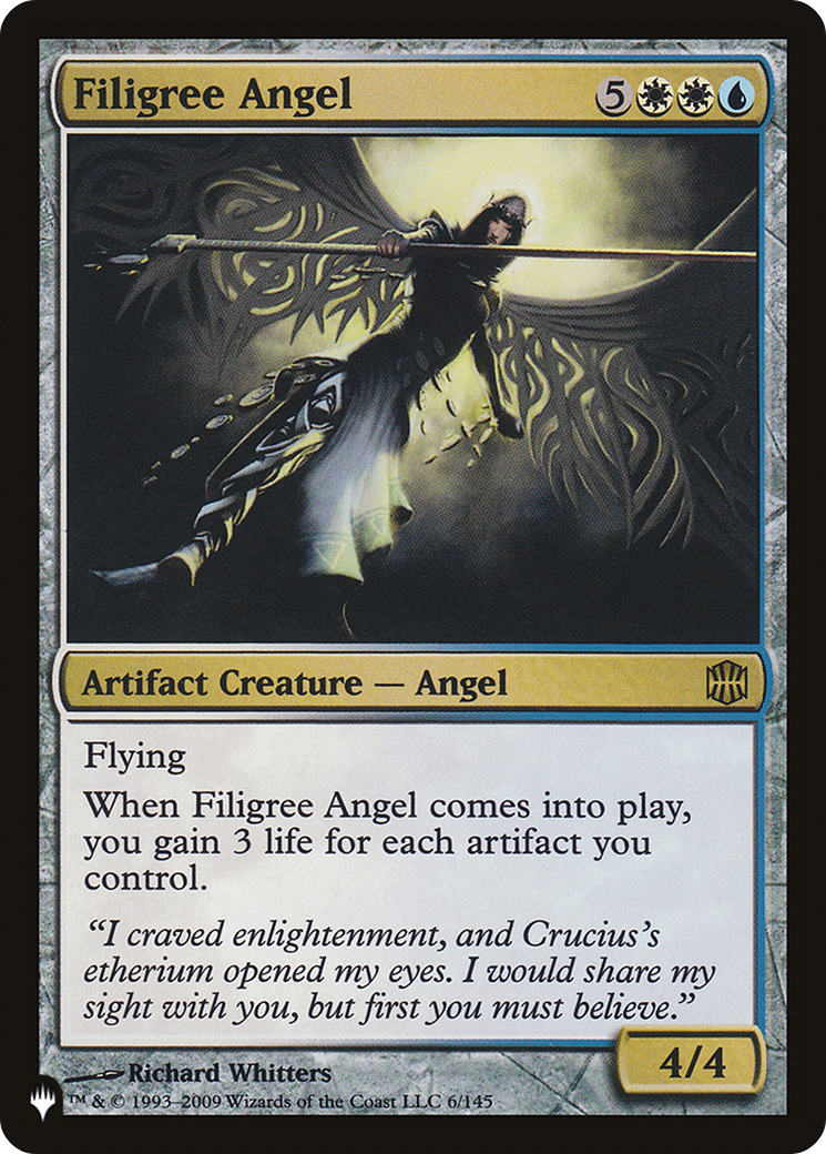 Ange en filigrane [La liste] 