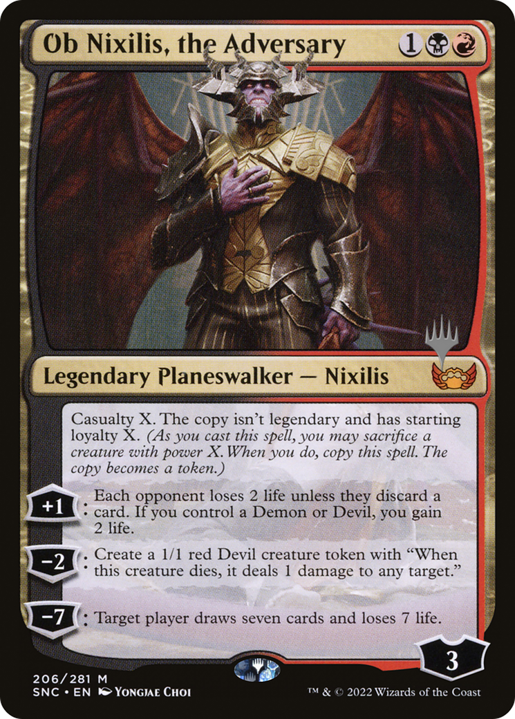 Ob Nixilis, l'Adversaire (Pack Promo) [Streets of New Capenna Promos] 