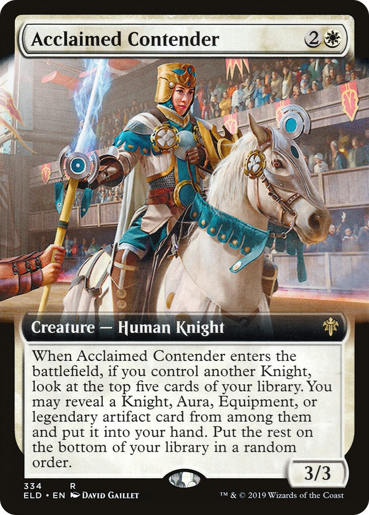 Concurrent acclamé (art étendu) [Trône d'Eldraine] 