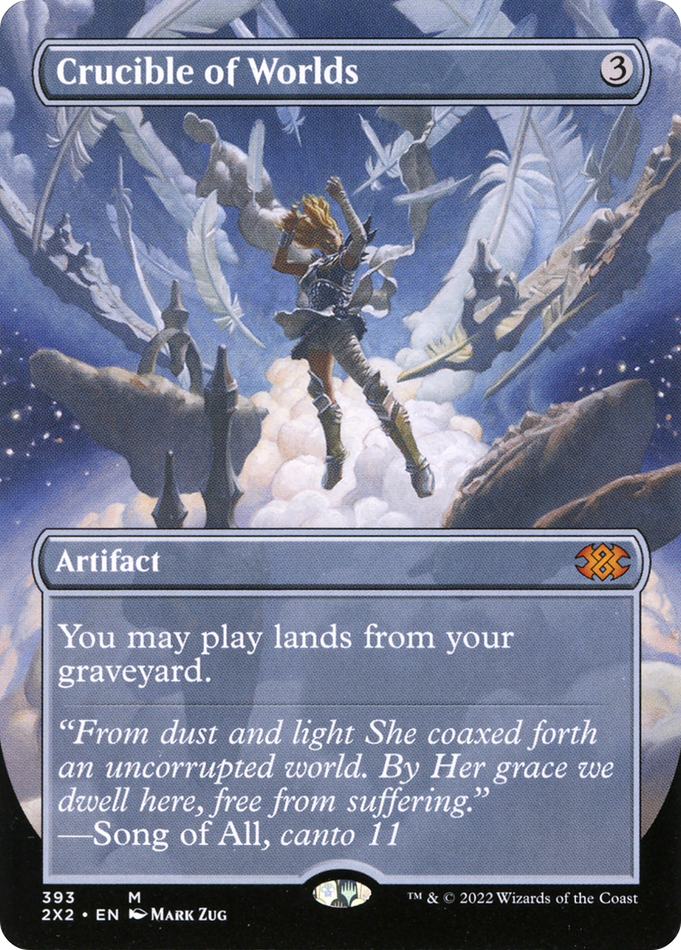 Crucible of Worlds (Borderless) (2X2-393) - Double Masters 2022 (Borderless)
