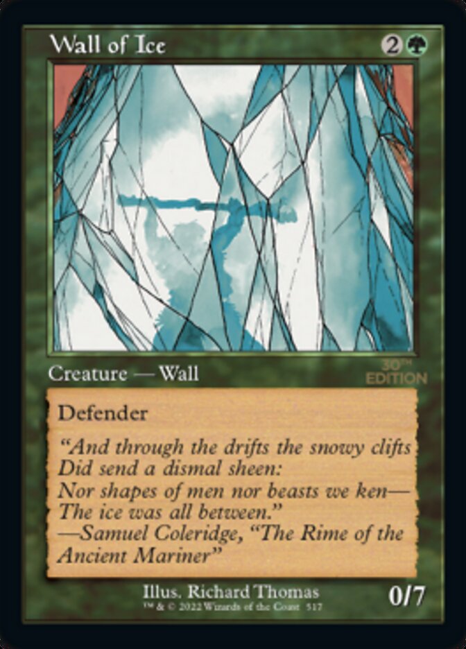 Mur de glace (rétro) [édition 30e anniversaire] 
