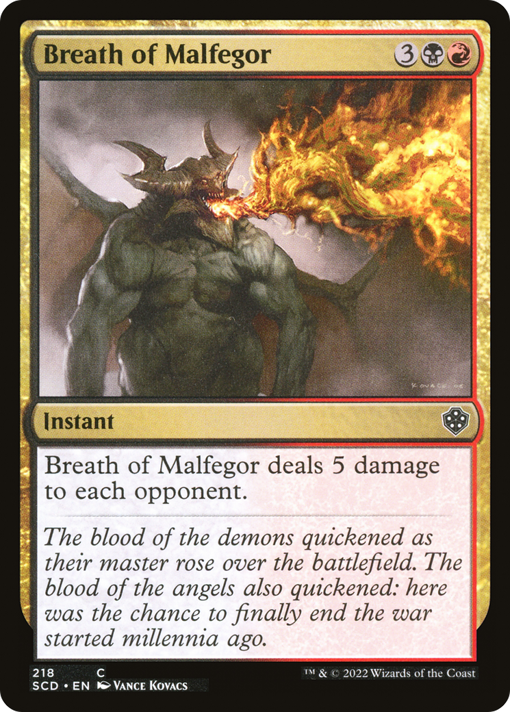 Souffle de Malfegor [Decks Commander de Démarrage] 