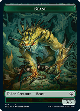 Bête // Jeton double face Bête [Decks Commander de démarrage] 