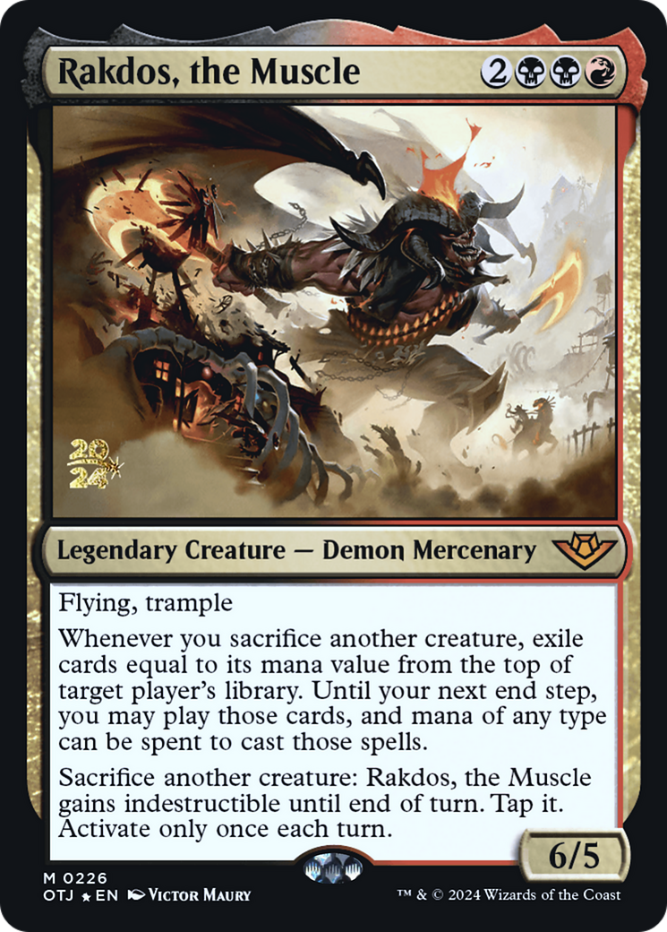 Rakdos, le Muscle [Promotions avant-première des Hors-la-loi de Thunder Junction] 