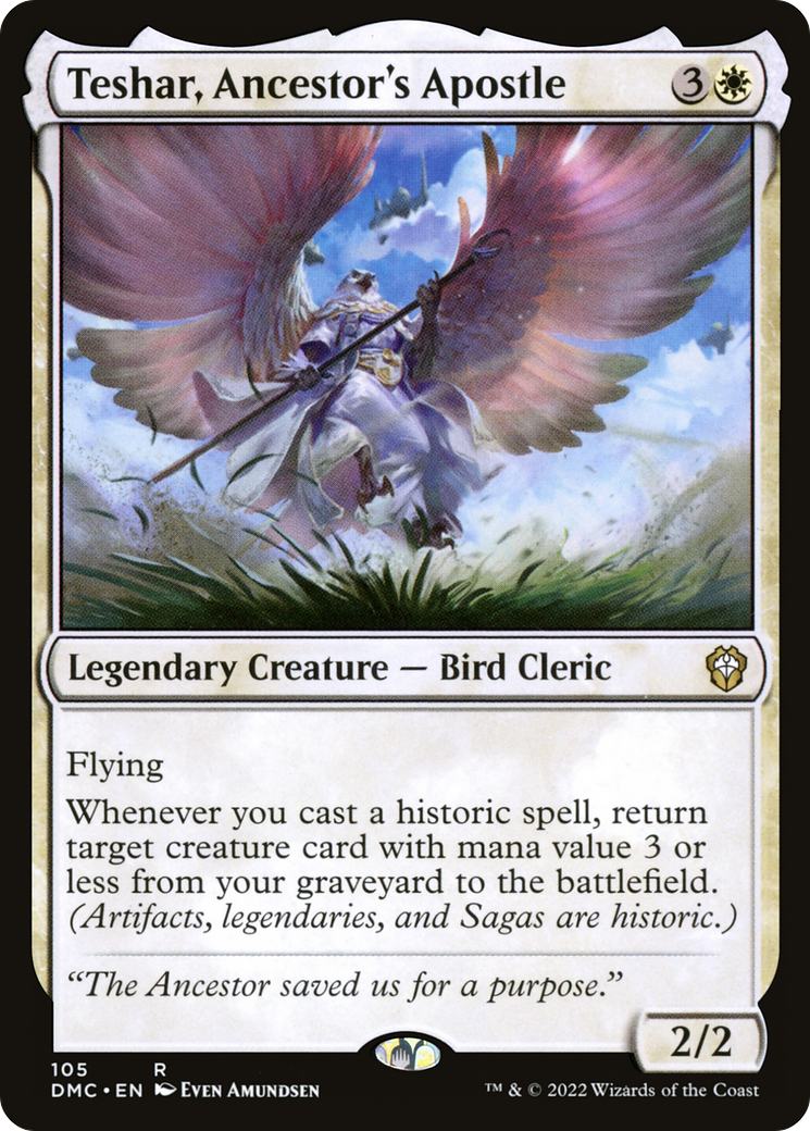 Teshar, Apôtre des Ancêtres [Commandant Uni de Dominaria] 