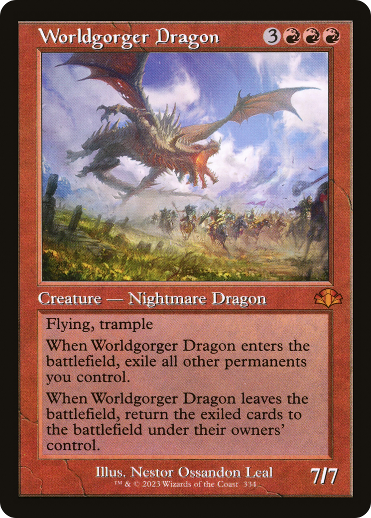 Worldgorger Dragon (Rétro) [Dominaria Remastered] 