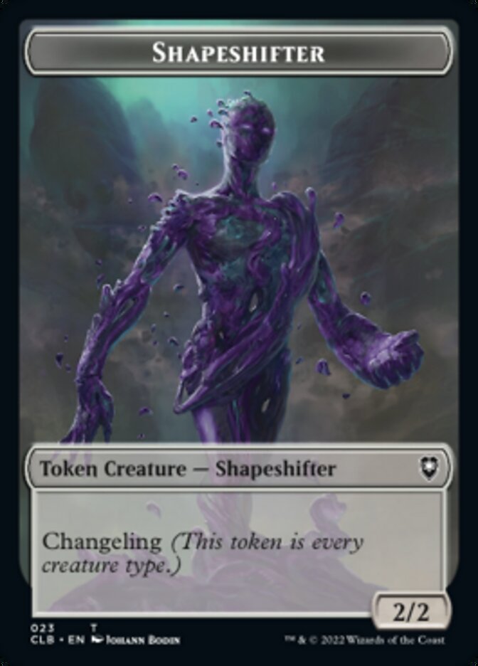 Kor Warrior // Shapeshifter (023) Jeton double face [Commander Legends : Battle for Baldur's Gate Tokens] 