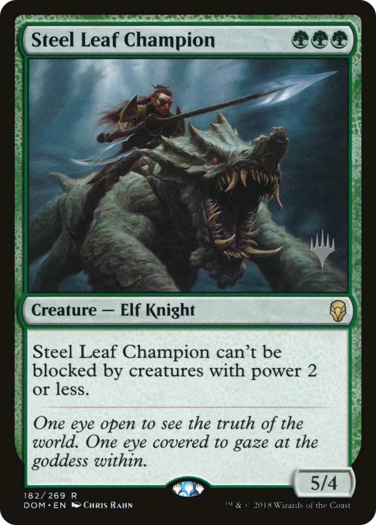 Champion de la feuille d'acier (Pack promotionnel) [Dominaria Promos] 