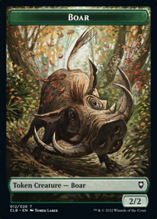 Sanglier // Jeton double face Ogre [Commander Legends : Battle for Baldur's Gate Tokens] 