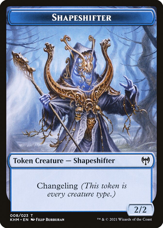 Guerrier elfe // Jeton double face Shapeshifter [Jetons Kaldheim] 