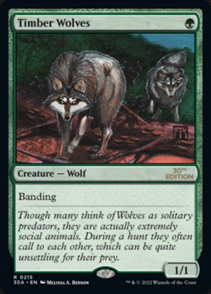 Timber Wolves [Édition 30e anniversaire] 