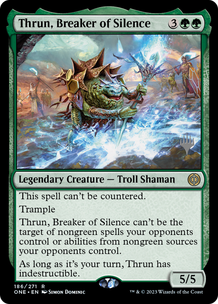 Thrun, briseur de silence (pack promotionnel) [Phyrexia : All Will Be One Promos] 