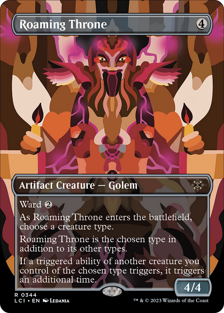 Roaming Throne (Borderless) (LCI-344) - The Lost Caverns of Ixalan (Borderless)