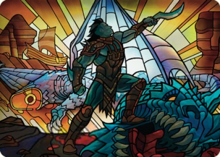 Carte d'art Astor, porteur de lames [Dominaria United Art Series] 
