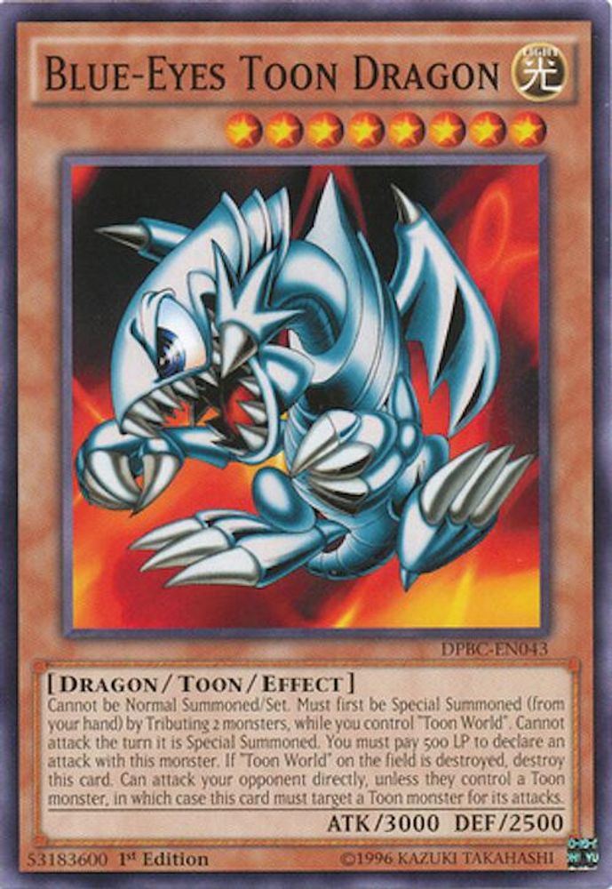 Blue-Eyes Toon Dragon (DPBC-EN043) - Common