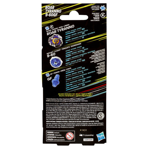 Beyblade X -  Roar Tyranno 9-60GF Beyblade X Booster Hasbro