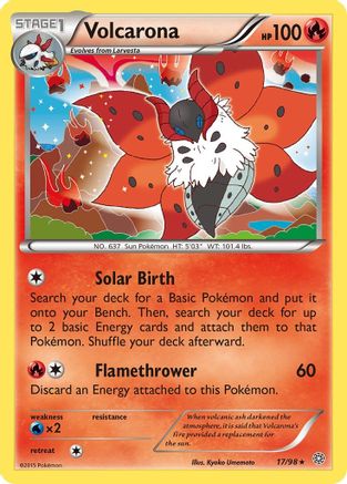 Volcarona (17) (17) 017  - Holofoil - Holo Rare