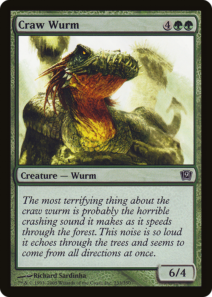 Craw Wurm (9ED-233★) - 9th Edition Foil