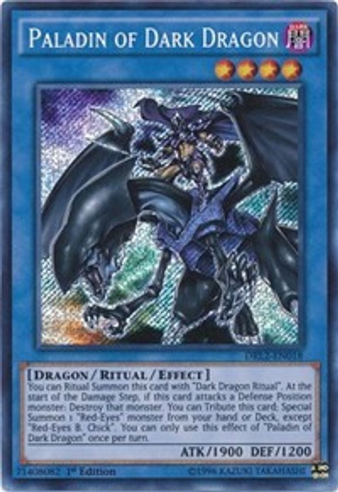 Paladin of Dark Dragon (DRL2-EN018) - Secret Rare