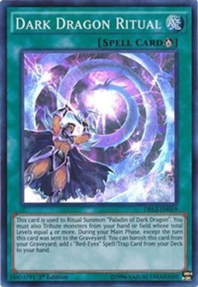 Rituel du Dragon Noir [DRL2-EN019] Super Rare 