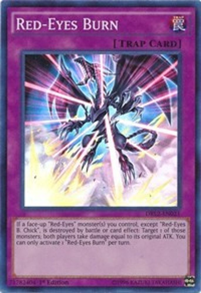 Brûlure aux yeux rouges [DRL2-EN021] Super Rare 