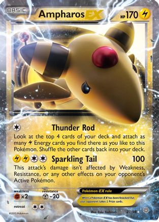 Ampharos EX 027  - Holofoil - Ultra Rare