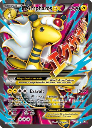 M Ampharos EX (88 Full Art)  - Holofoil - Ultra Rare