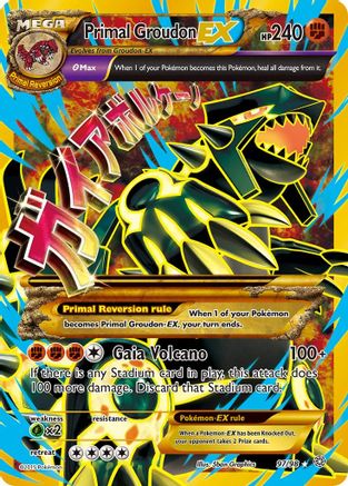 Primal Groudon EX (Shiny Full Art)/98  - Holofoil - Ultra Rare