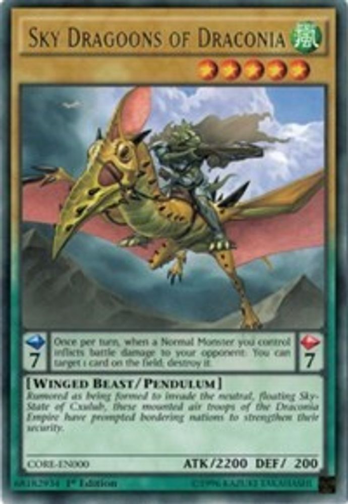 Sky Dragoons of Draconia (CORE-EN000) - Rare
