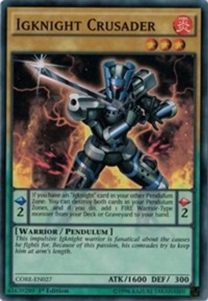 Igknight Crusader (CORE-EN027) - Super Rare