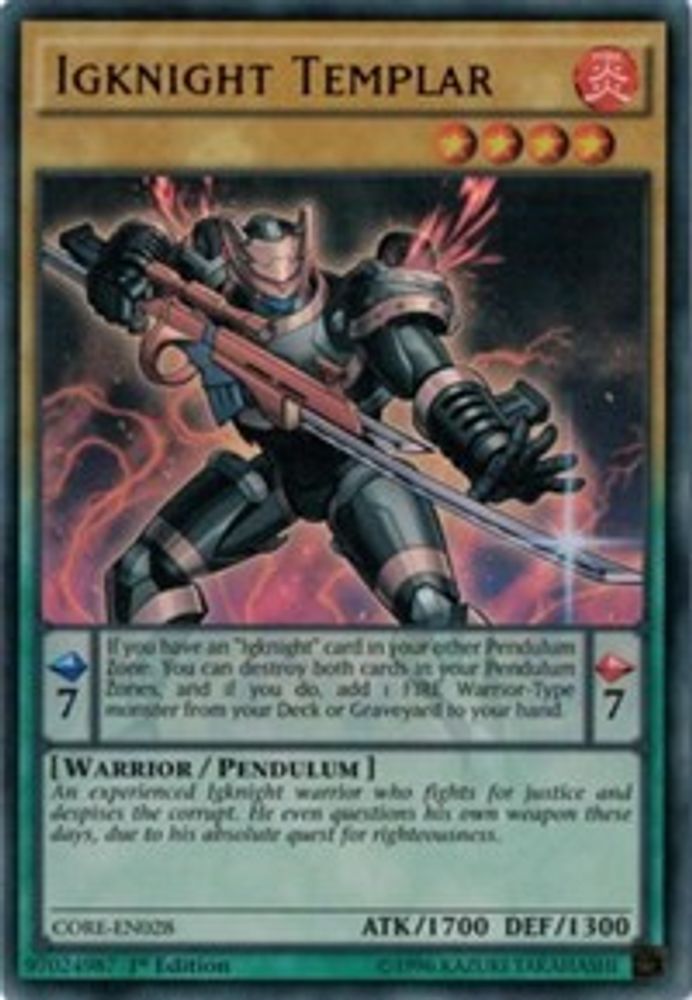 Igknight Templier [CORE-EN028] Ultra Rare 