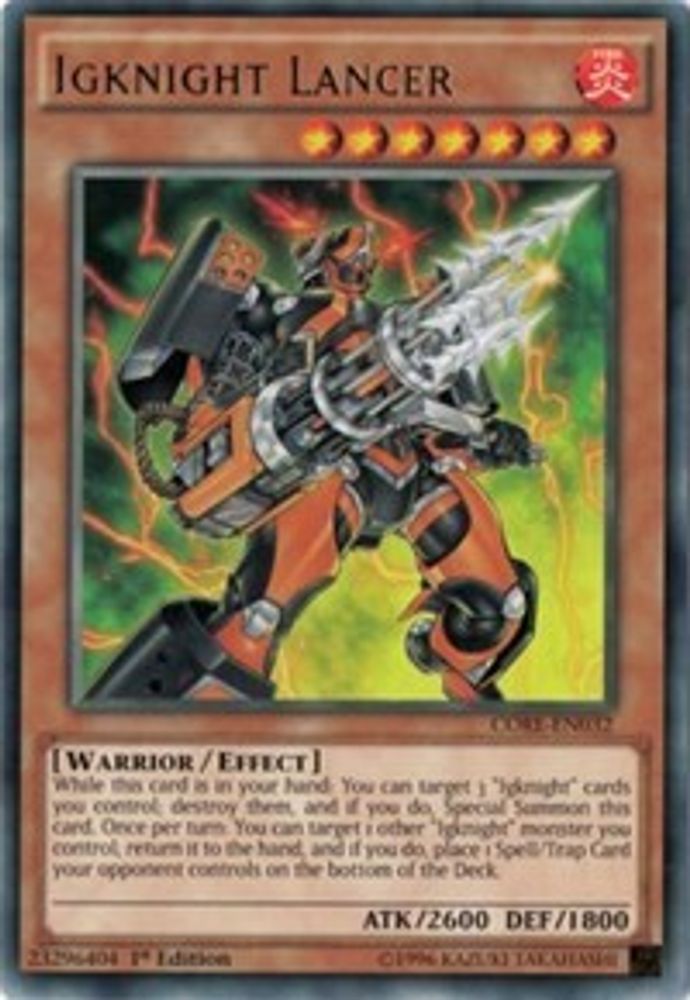 Igknight Lancer [CORE-EN032] Rare 