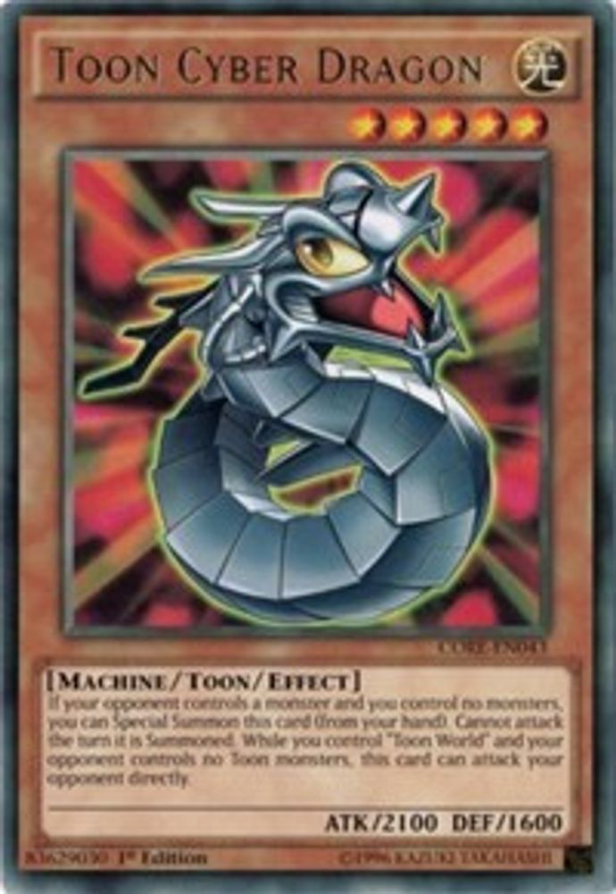 Toon Cyber Dragon (CORE-EN043) - Rare
