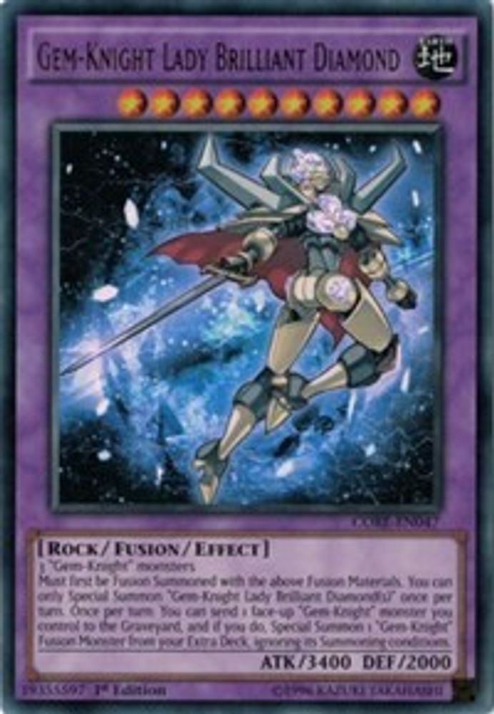 Gem-Knight Lady Brilliant Diamond (CORE-EN047) - Ultra Rare