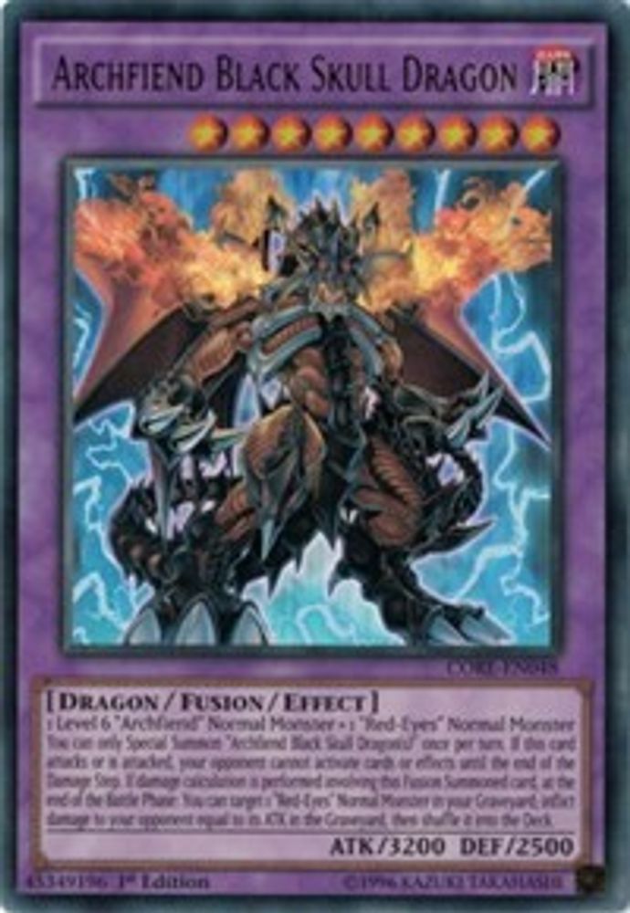 Dragon Crâne Noir Archfiend [CORE-EN048] Ultra Rare 