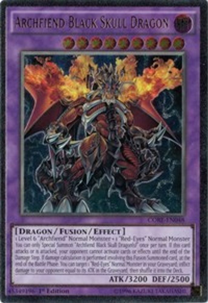 Archfiend Black Skull Dragon (UTR) (CORE-EN048) - Ultimate Rare