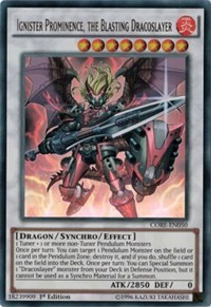 Ignister Prominence, le tueur de dragon explosif [CORE-EN050] Ultra Rare 