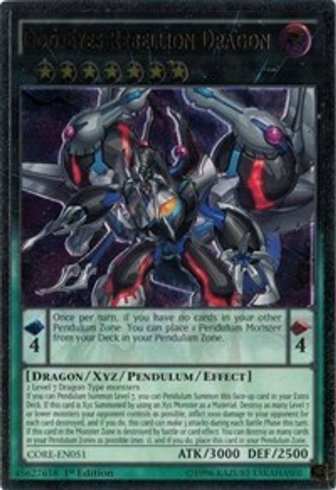 Odd-Eyes Rebellion Dragon (UTR) (CORE-EN051) - Ultimate Rare