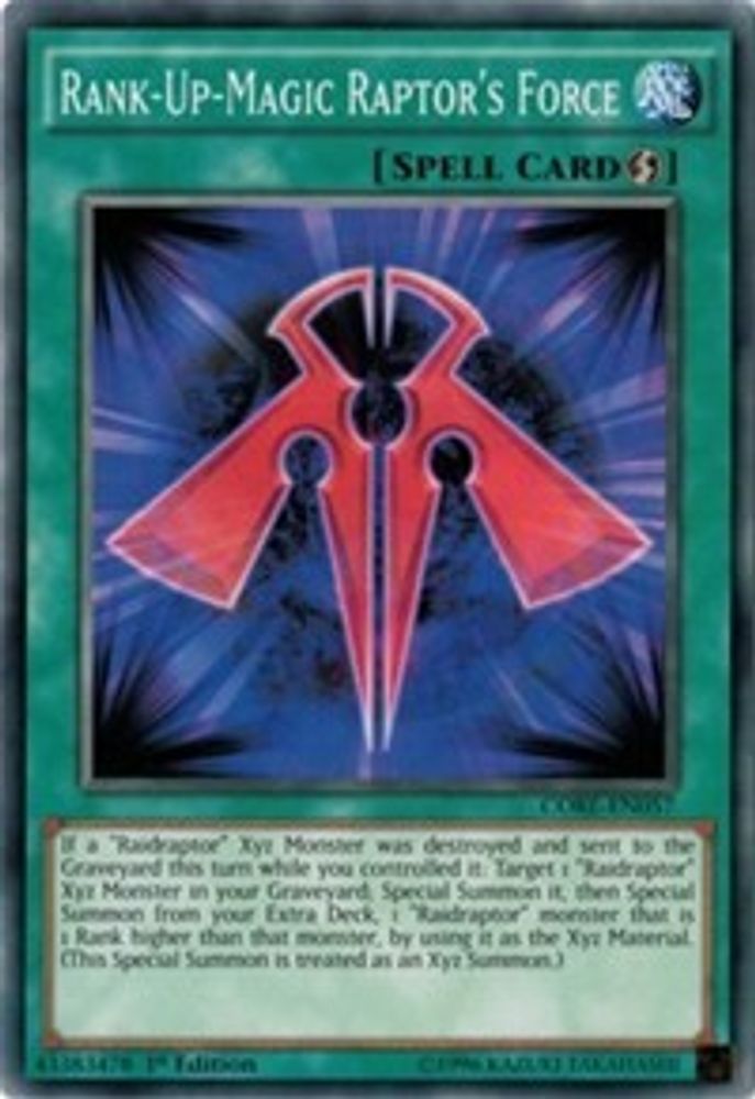 Rank-Up-Magic Raptor's Force (CORE-EN057) - Common