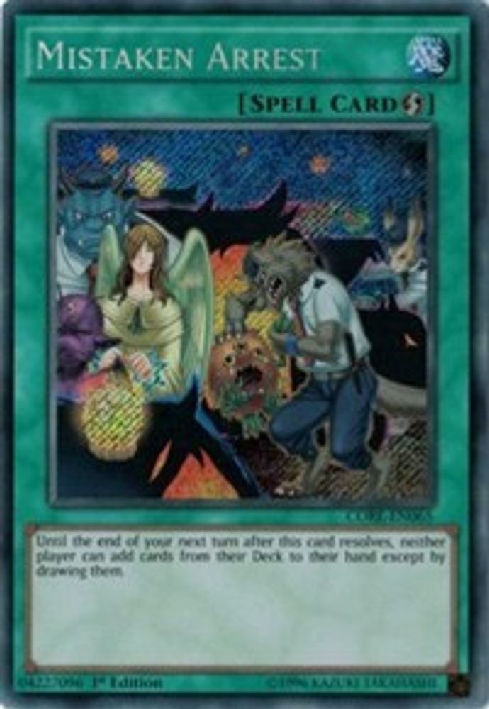 Mistaken Arrest (CORE-EN065) - Secret Rare