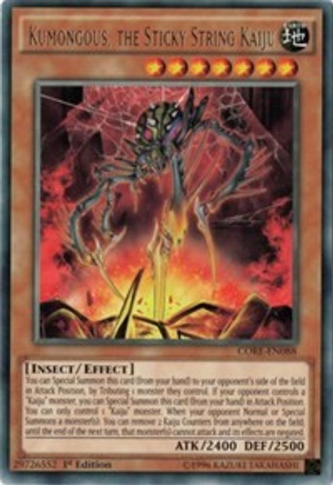 Kumongous, the Sticky String Kaiju (CORE-EN088) - Rare