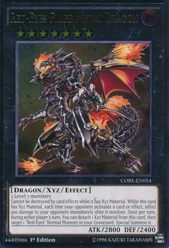 Red-Eyes Flare Metal Dragon (UTR) (CORE-EN054) - Ultimate Rare
