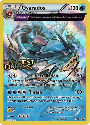 Gyarados - XY60 (Prerelease) [Staff]  - Holofoil - Promo