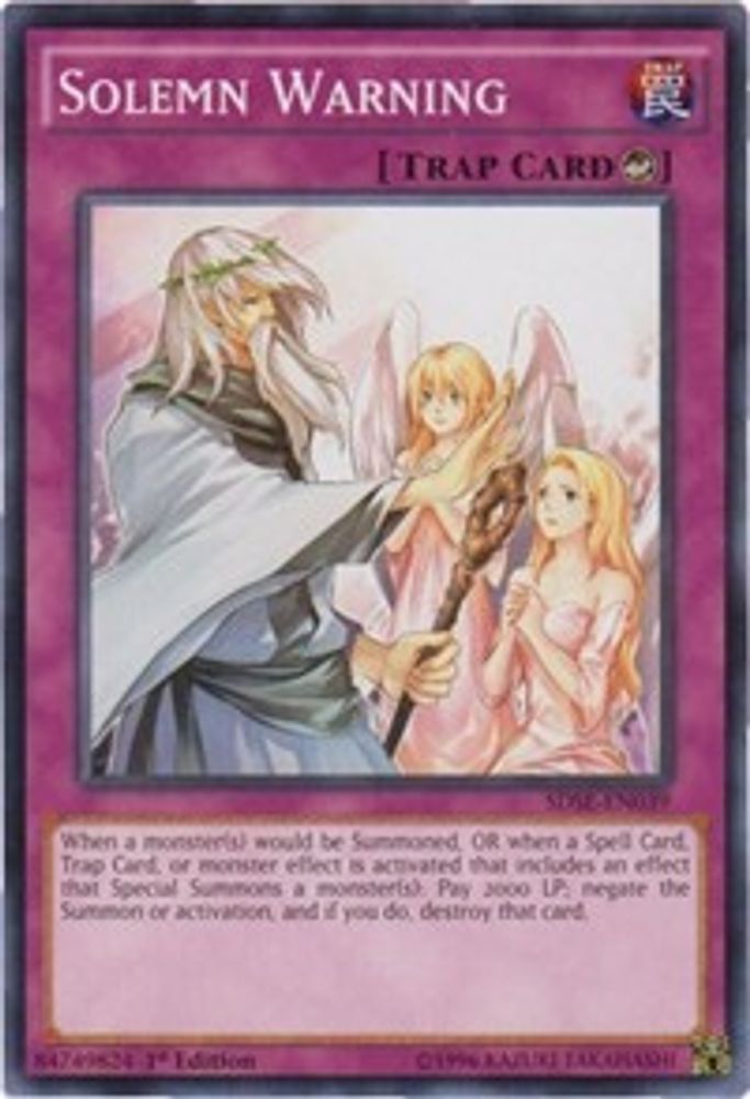 Solemn Warning (SDSE-EN039) - Common