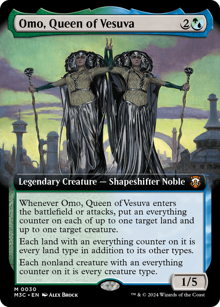 Omo, reine du Vésuva (Art étendu) [Modern Horizons 3 Commander] 